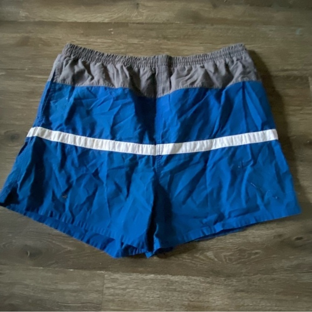 David Taylor Swim Trunks Mens Size XL 40-42 Blue White‎ Has pockets